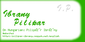 ibrany pilipar business card